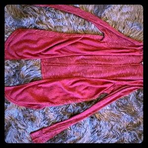 Dark maroon cardigan